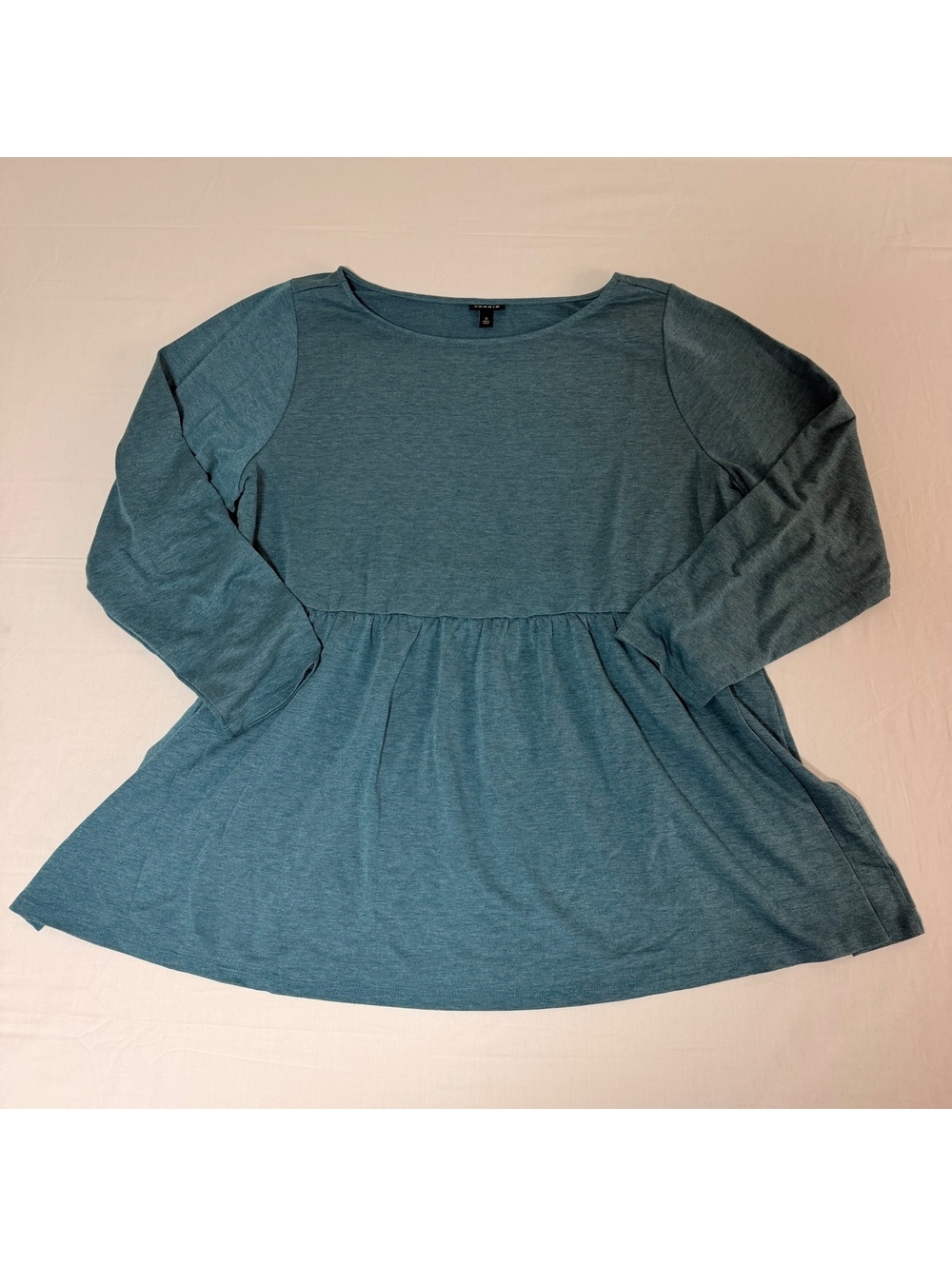 Torrid Blue Long Sleeve Babydoll Top Size 3